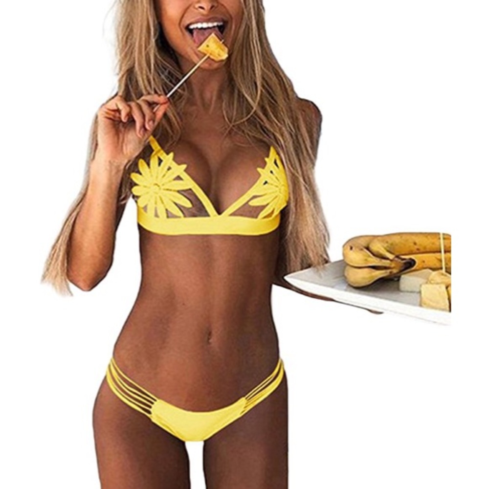 Yellow bikini